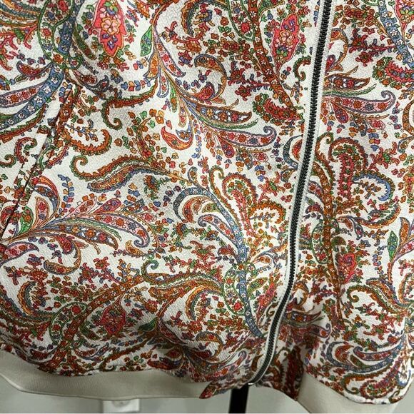 Ruff Hewn plus Size zip up paisley print light sweatshirt - Picture 7 of 14